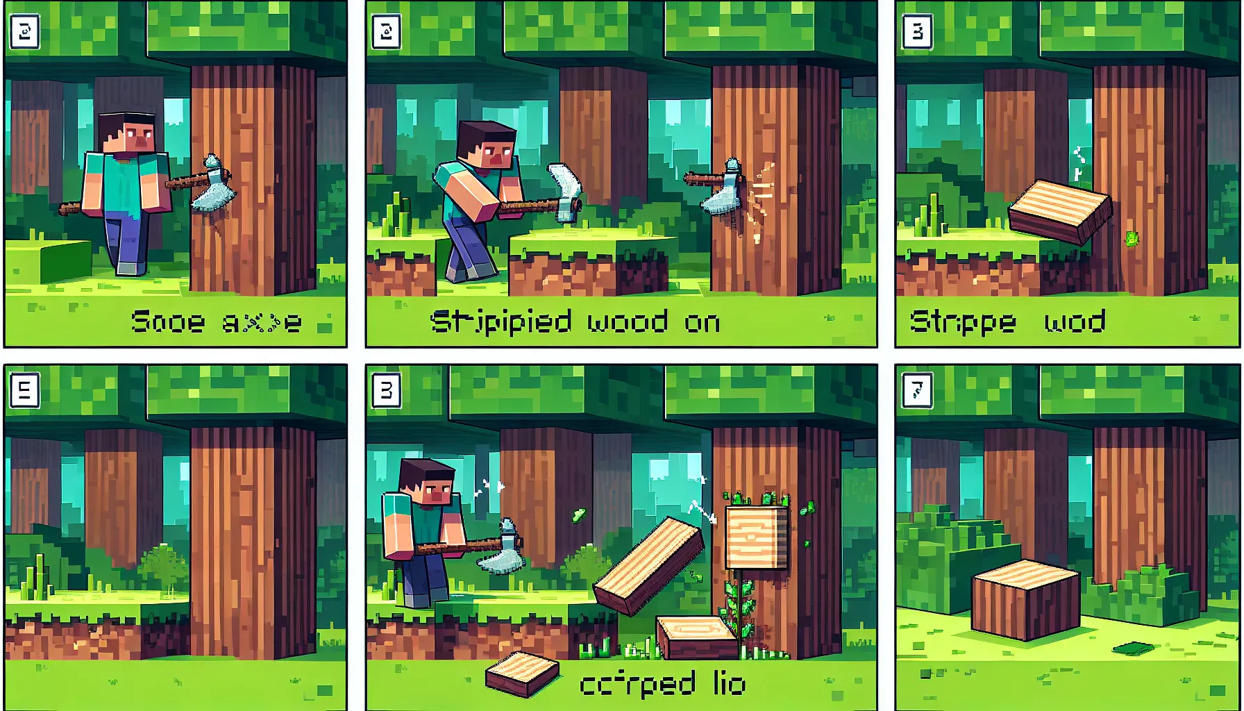 How to Make Stripped Wood in Minecraft