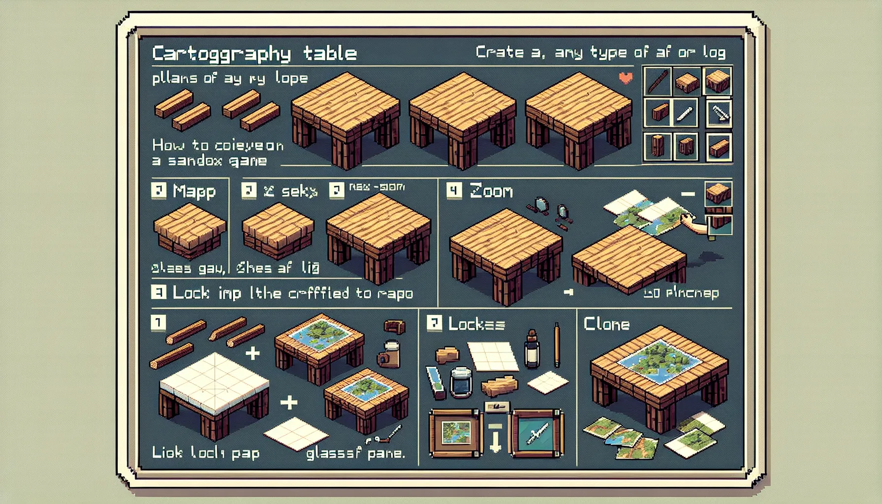 How to Make and Use Cartography Table in Minecraft