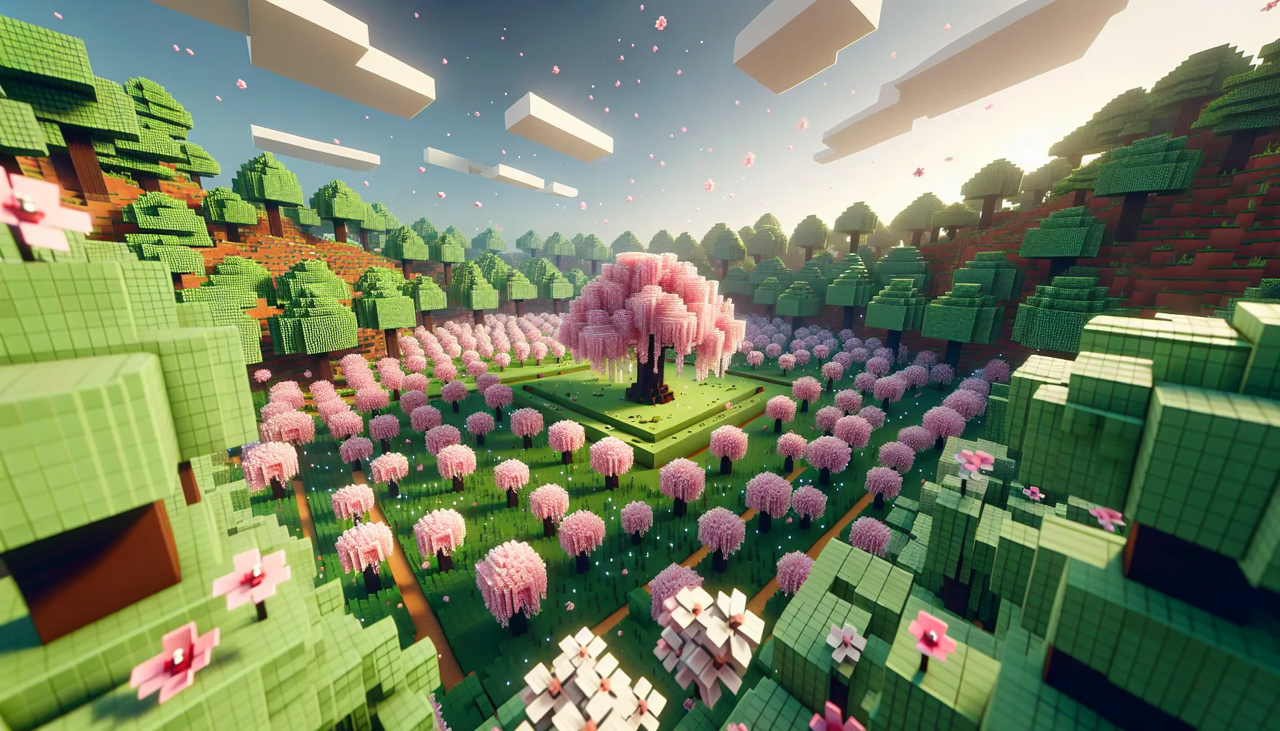 Minecraft Cherry Blossom: 8 Beautiful Seeds to Explore in 2024