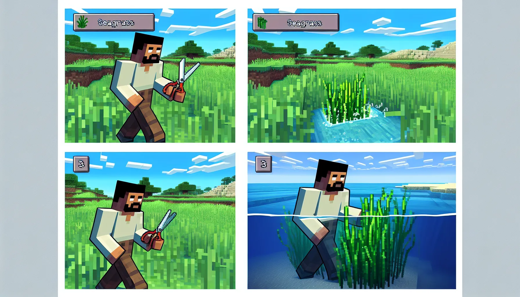 How to Get Seagrass in Minecraft