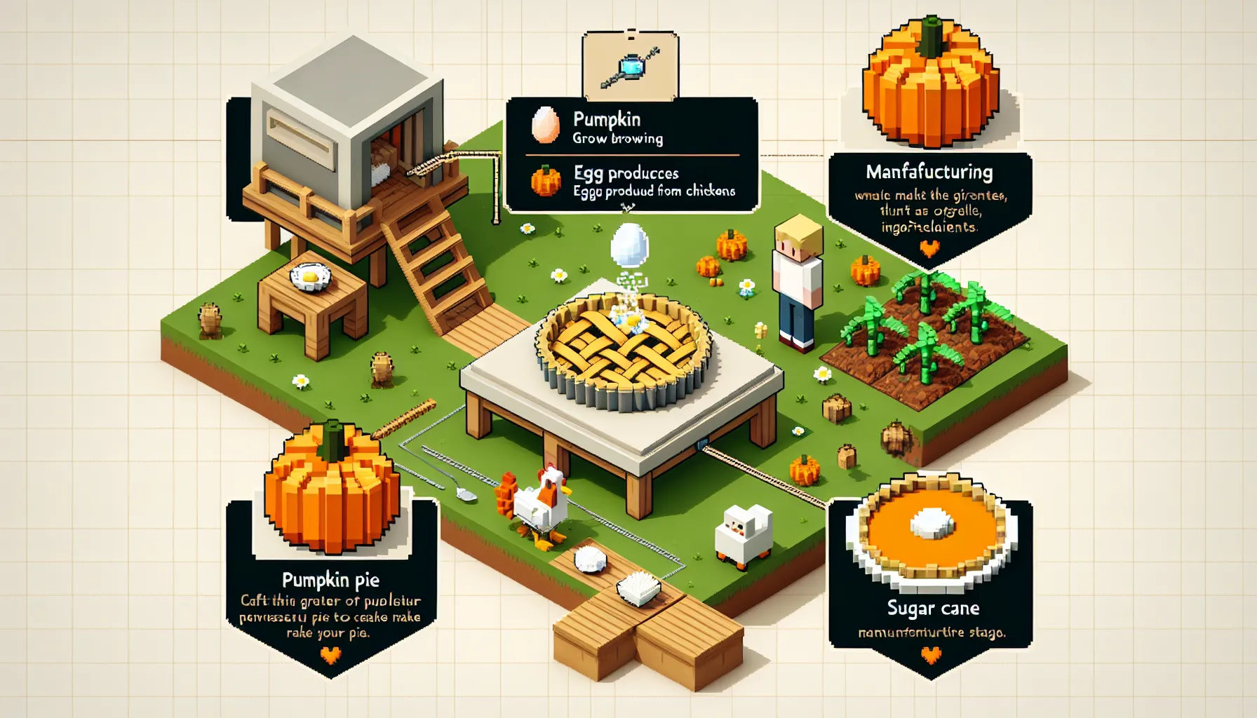 How to Make a Pumpkin Pie Minecraft